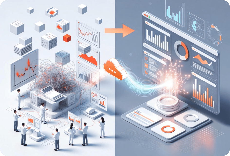 Cloud architecture illustration